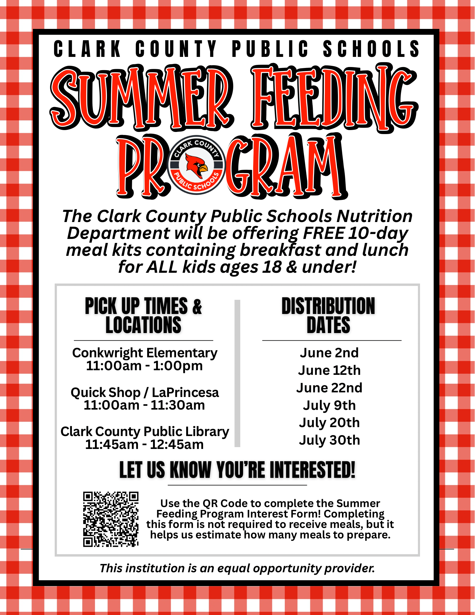 Summer Feeding Program